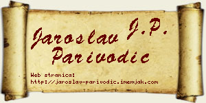 Jaroslav Parivodić vizit kartica